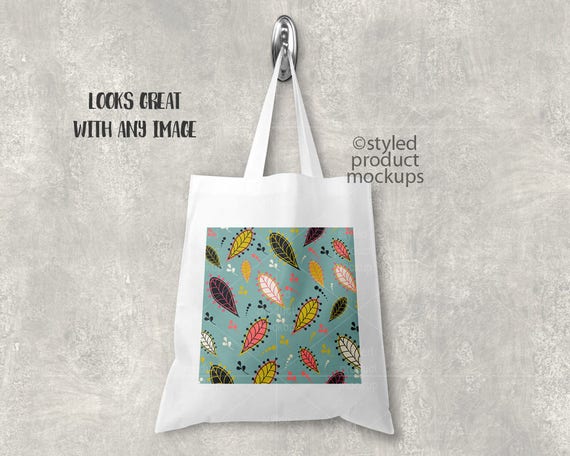 Tote Bag Mockup Template Add Your Own Image And Background Etsy