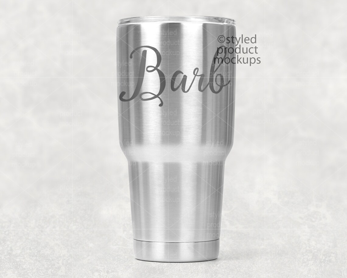 Download 30 oz Stainless Steel tumbler Mockup Add your own image and | Etsy