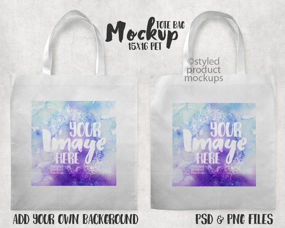 Download Tote Bag Mockup Template Front And Back View Add Your Own Etsy