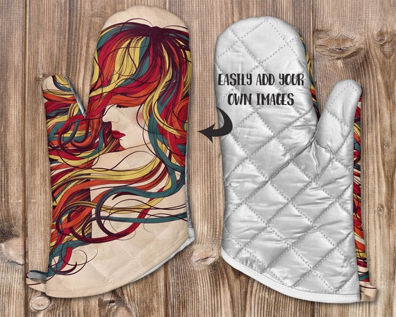 Download Oven mitt template mockup oven mitt template pot holder | Etsy