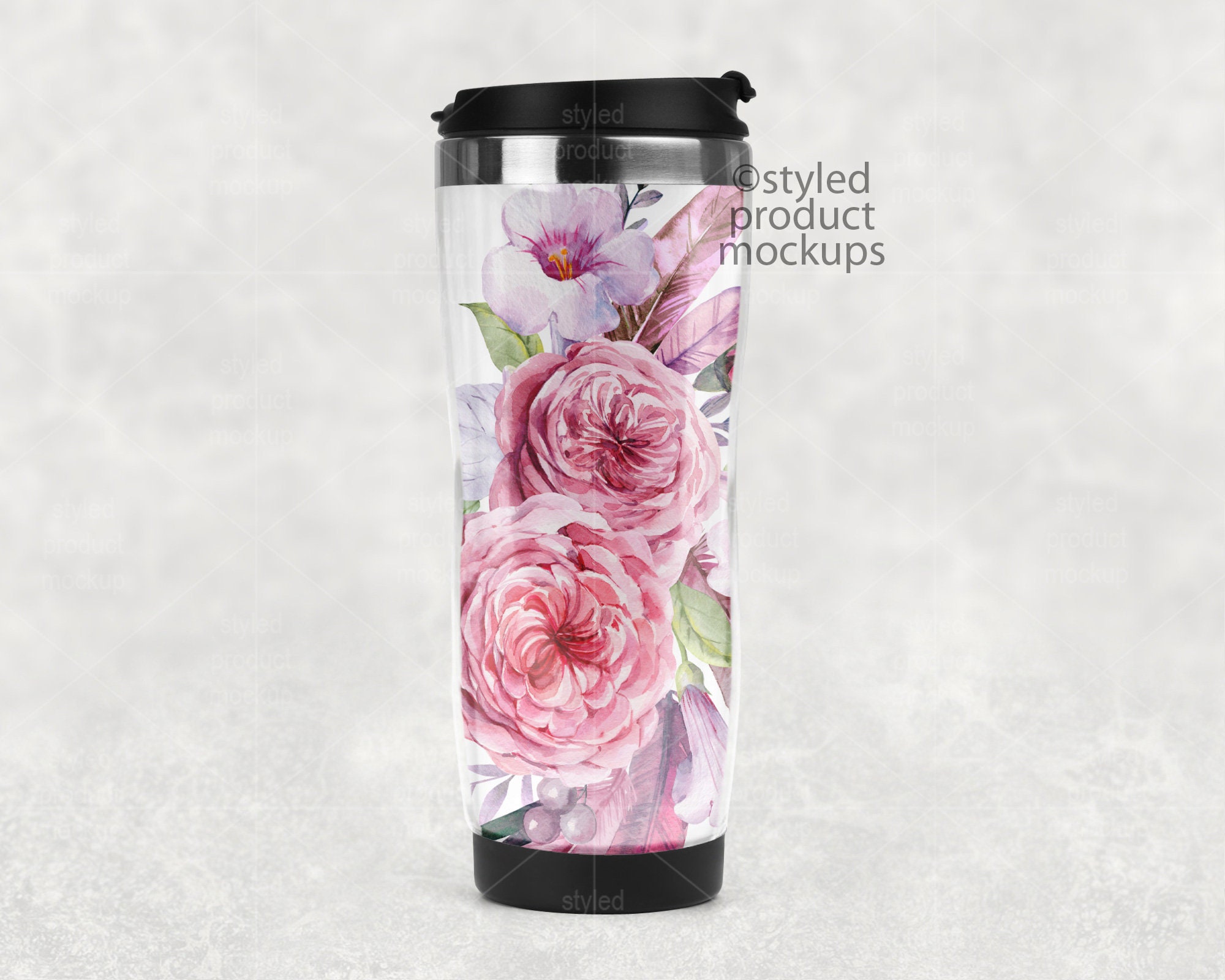 Dye Sublimation 14 Oz Travel Mug With Image Insert Mockup Etsy UK