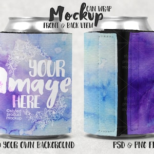 Plantilla de maqueta de vista frontal y posterior con sublimación de tinta que se puede envolver sin borde. Agregue su propia imagen y fondo
