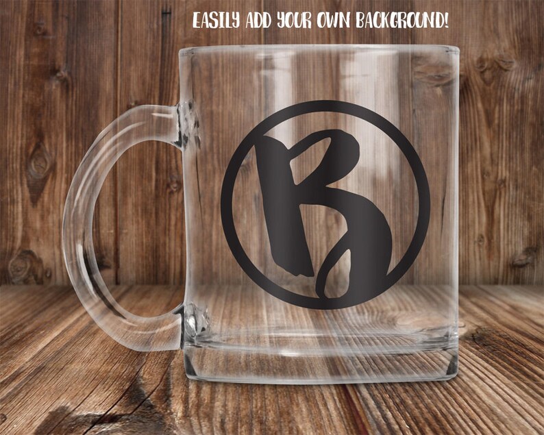 Download 11 ounce clear glass mug template mockup Add your own | Etsy