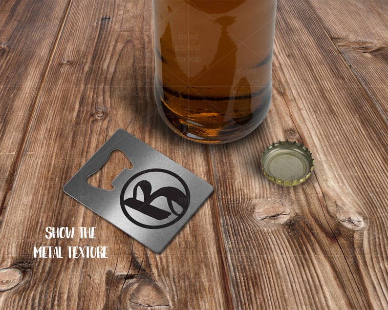 Download Small rectangle bottle opener mockup template Add your own ...