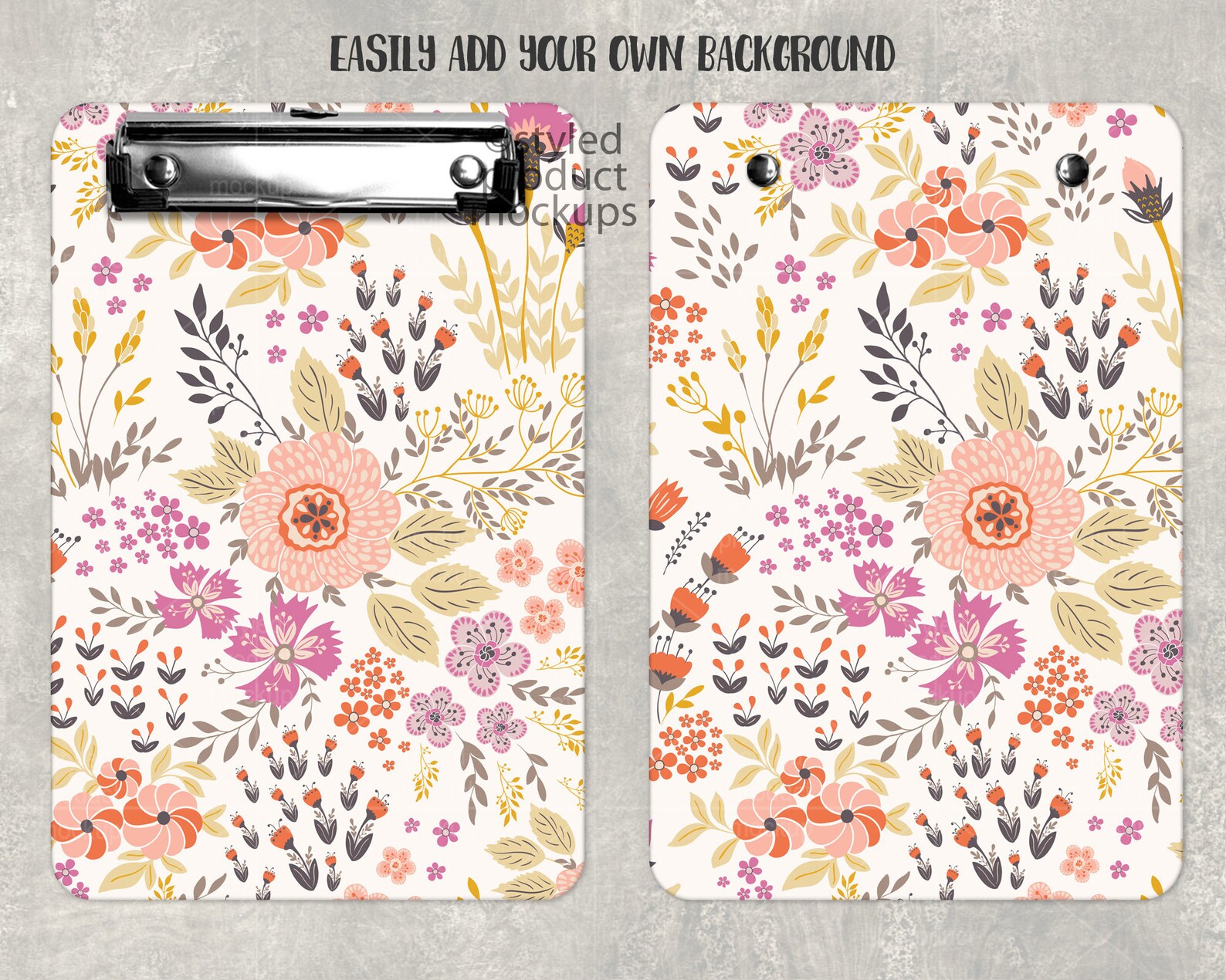 Dye Sublimation Mini 6x9 Clipboard Mockup Add Your Own Image Etsy