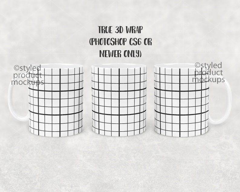 Download Dye sublimation 11oz full wrap coffee mug mockup Add your | Etsy