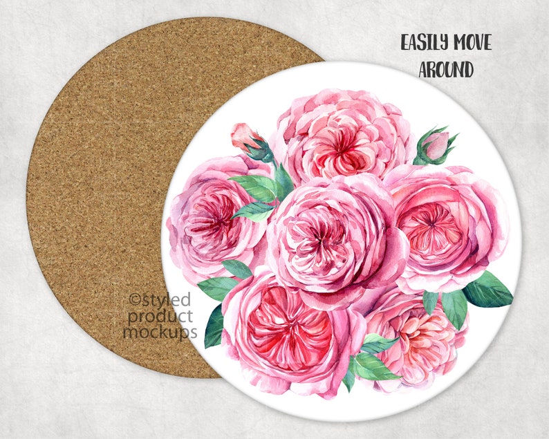 Dye Sublimation Round Hardboard Table Topper Placemat Mockup Etsy