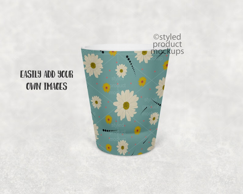 Download Dye sublimation frosted shot glass Mockup Add your own image | Etsy