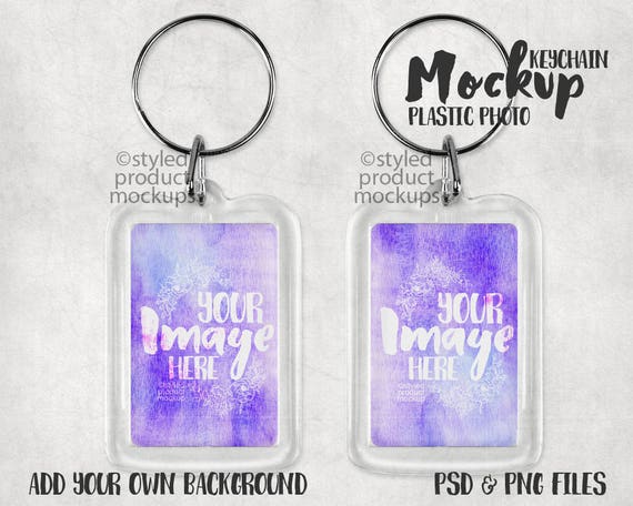 Download Plastic Tray Photo Keychain Mockup Template Add Your Own Etsy