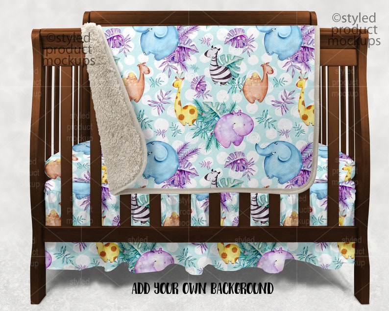 Download Dye sublimation plush Sherpa backed baby blanket mockup | Etsy