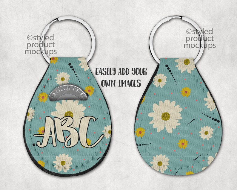 Round Quarter Holder Mockup Template Add Your Own Image and Etsy