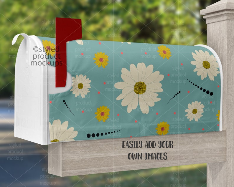 Dye Sublimation Mailbox Cover Mockup Add Your Own Image and Etsy