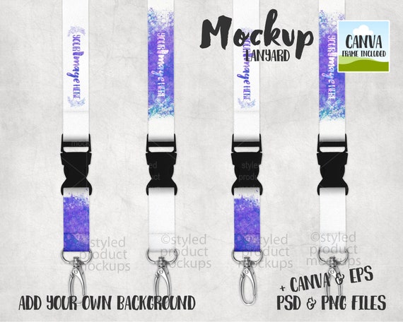 Sublimation Lanyard Template - Download in Illustrator, PSD, EPS