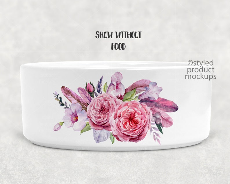 Download Dye sublimation large ceramic pet bowl mockup Add your own ...
