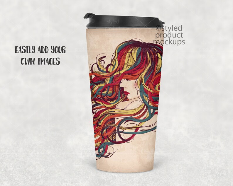 Download Dye sublimation 16 oz tumbler Mockup Add your own image and | Etsy