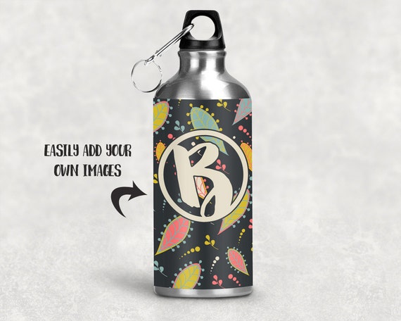 Sublimation Stainless Steel Water Bottle Mockup Template Etsy