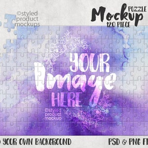 Download Sublimation 252 Piece Puzzle Mockup Template Add Your Own Etsy