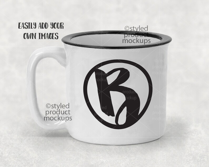 Download Dye sublimation 13 oz ceramic camp mug mockup template Add | Etsy