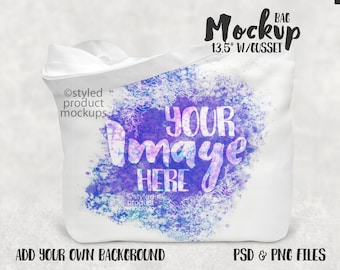 Dye sublimation polyester tote bag Mockup | Add your own image and background