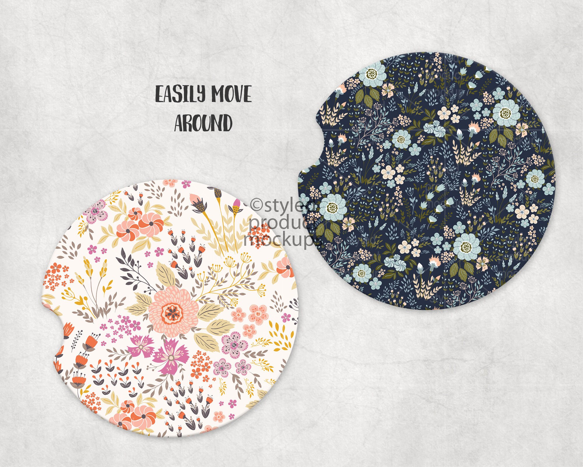 Download Dye sublimation car coaster mockup Add your own image and ...