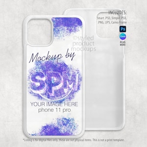 Kleurstofsublimatie Phone 11 Pro-telefoonhoesmodel | Voeg je eigen afbeelding en achtergrond toe