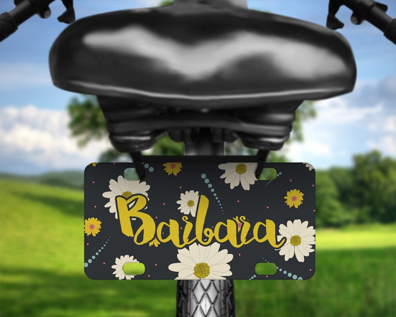 Download Bicycle license plate mockup template Add your own | Etsy