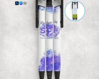 Phone Stand Pen Mockup for Dye Sublimation (PSD, Canva, PNG)