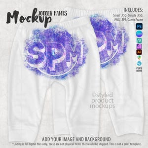 Dye sublimation baby jogger pants Mockup | Add your own image and background | Photoshop Smart Mockup | Canva Frame Mockup