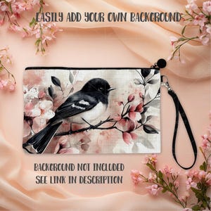 Sublimation Leinen Reißverschlusstasche Mockup – PSD, Smart Objekt, Canva, PNG | Kosmetiktasche Mockup Bild 3