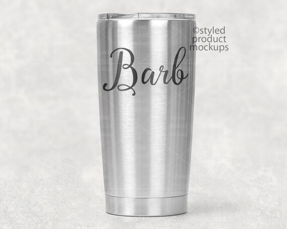 20 Oz Stainless Steel Tumbler Mockup Add Your Own Image And Etsy