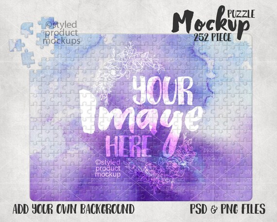 Download Sublimation 252 Piece Puzzle Mockup Template Add Your Own Etsy