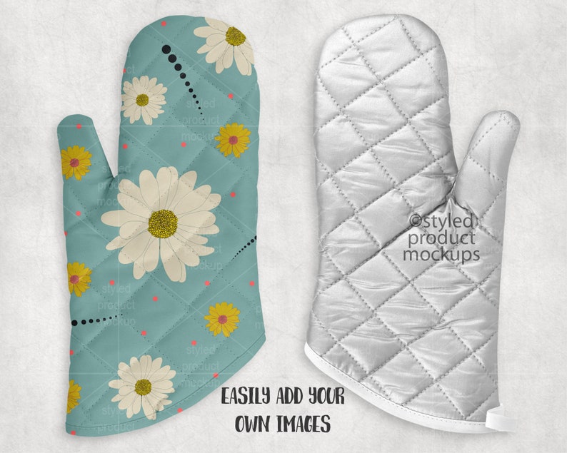 Download Dye sublimation oven mitt mockup Add your own image and | Etsy