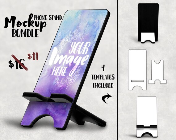 Download Phone Image Stand Mockup Template Add Your Own Background Etsy PSD Mockup Templates
