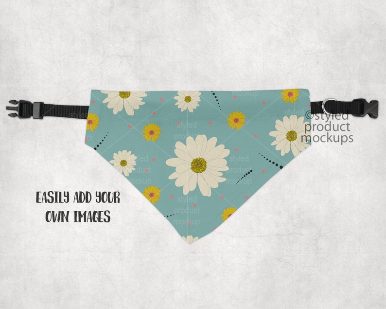 Download Dye sublimation pet bandana with collar mockup Add your ...