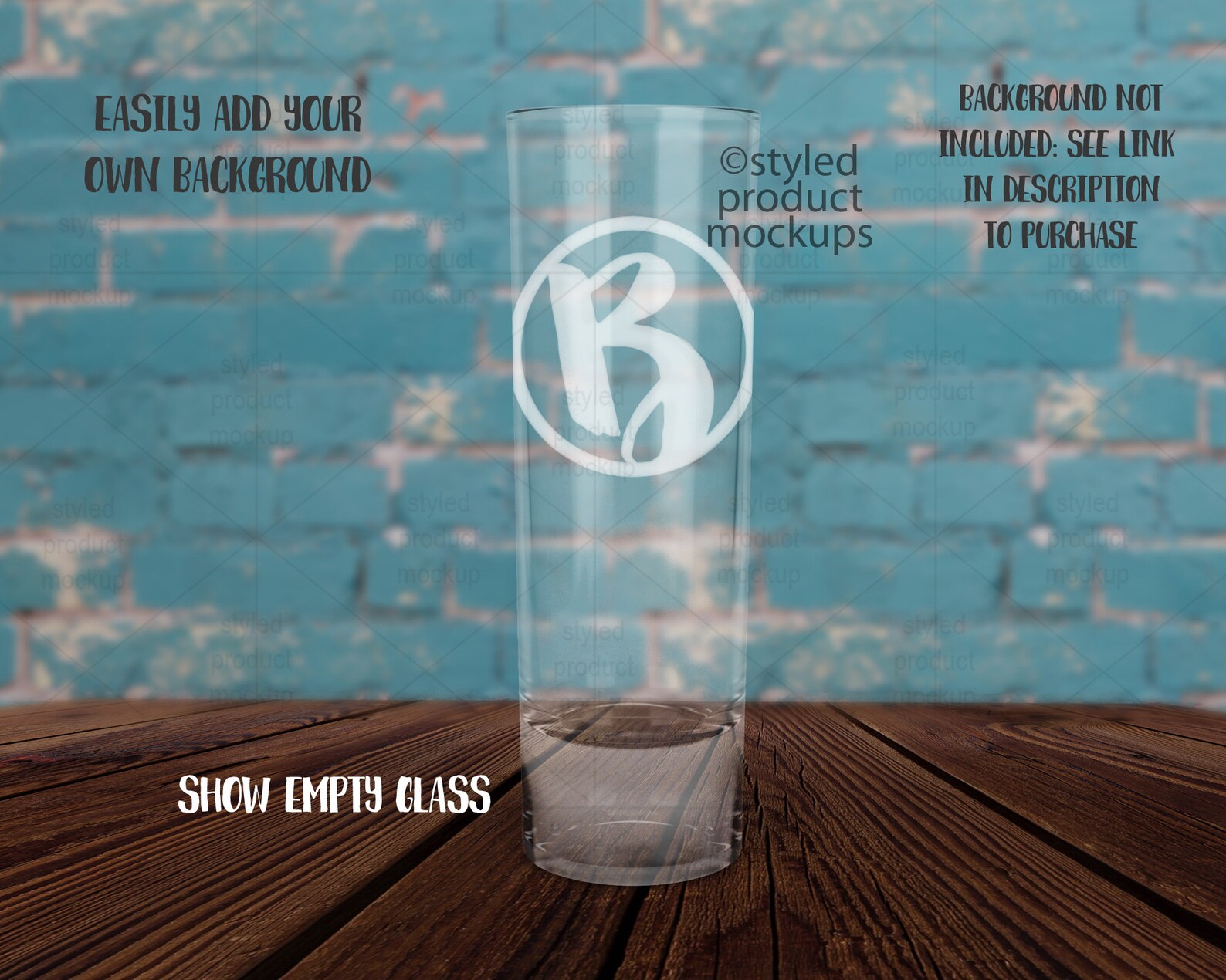 Download Tall shot glass Mockup Add your own image and background ...