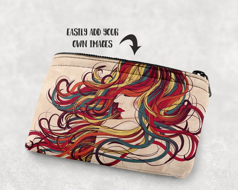Dye Sublimation Coin Purse mockup template Add your own Etsy