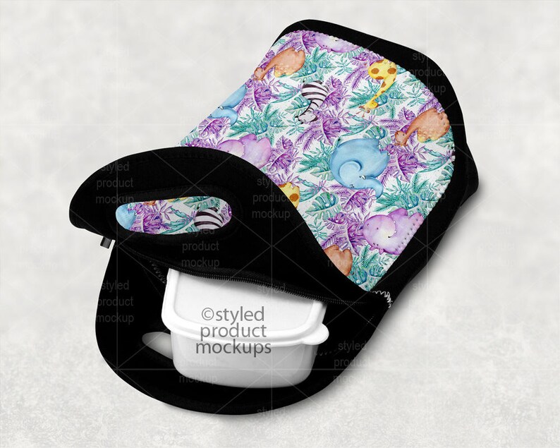 Download Double sided tall lunch tote mockup template Add your own ...