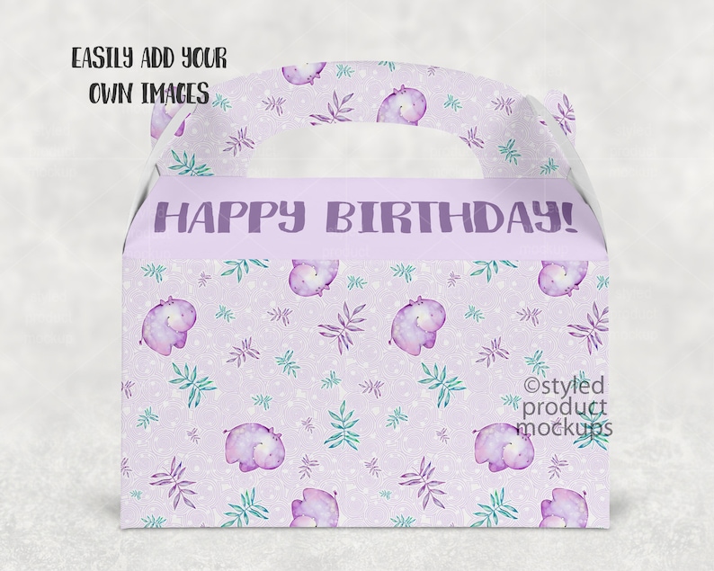 Download Gable box mockup Add your own image and background | Etsy