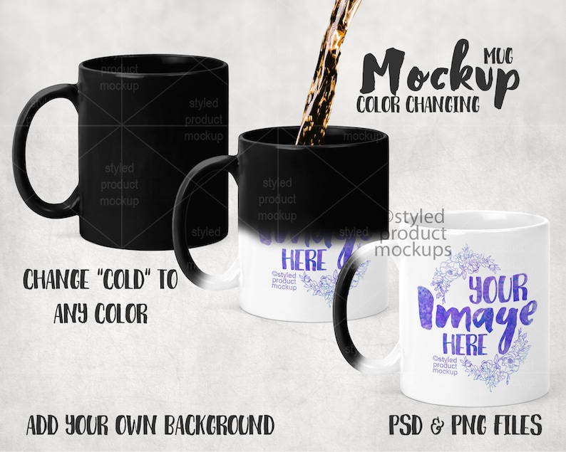 Magic Mug Mockup Free