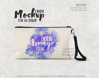 Dye Sublimation Leinen Beutel Mockup Vorlage (Digitaler Download)