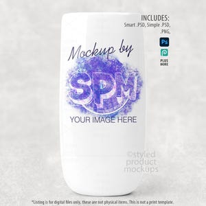 Maqueta de florero de porcelana de sublimación de tinta / Agregue su propia imagen y fondo