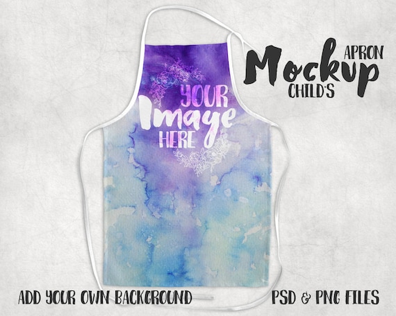 Kids Apron Template Mockup Add Your Own Image And Etsy