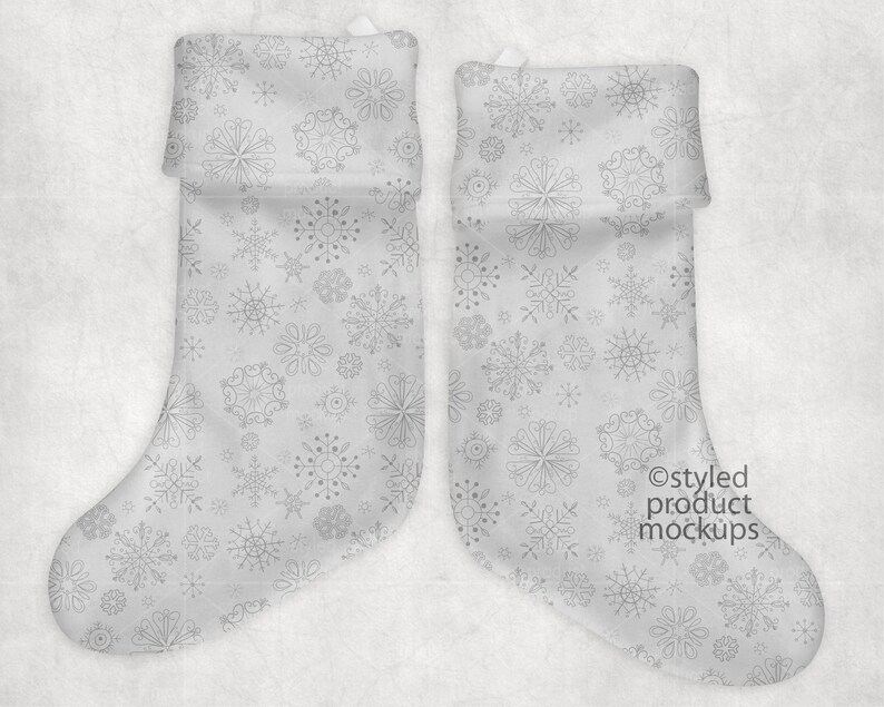 Download Dye sublimation all white fleece Christmas stocking mockup | Etsy