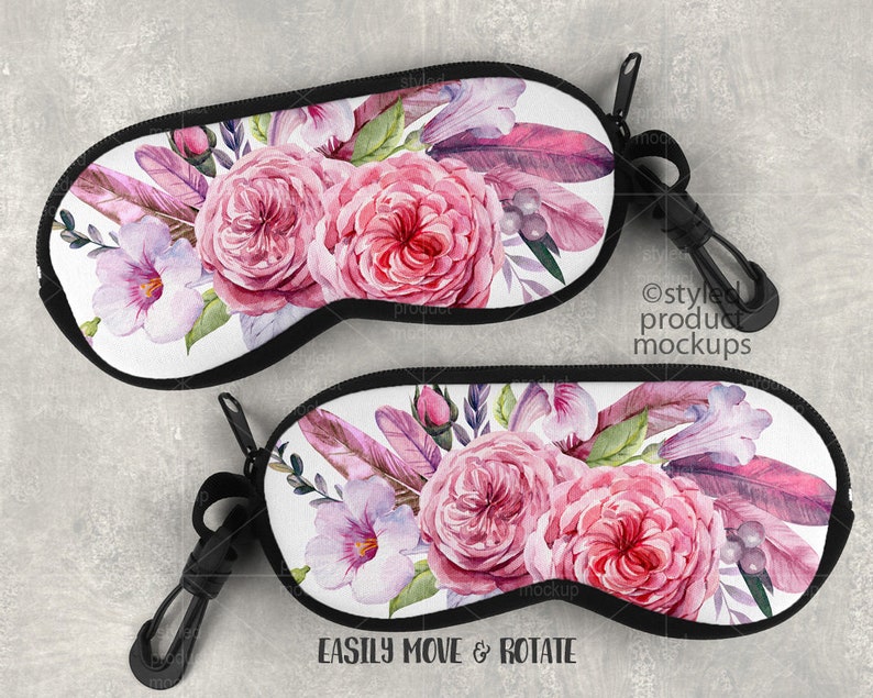 Download Dye sublimation eyeglass case mockup template Add your own | Etsy