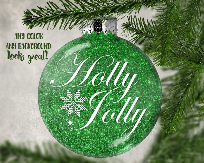Download Glitter Christmas Ornament Mockup Template Glitter Filled ...