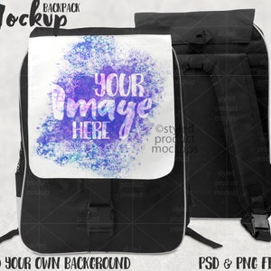 Dye sublimation large backpack Mockup | Add your own image and background