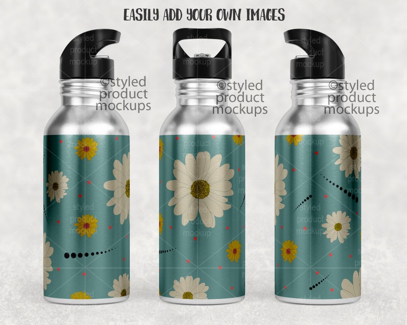Dye Sublimation 600ml Stainless Steel Water Bottle Mockup Add Your dye-sublimation-600ml-stainless-steel-water-bottle-mockup-add-your