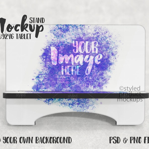 Dye sublimation tablet stand Mockup | Add your own image and background