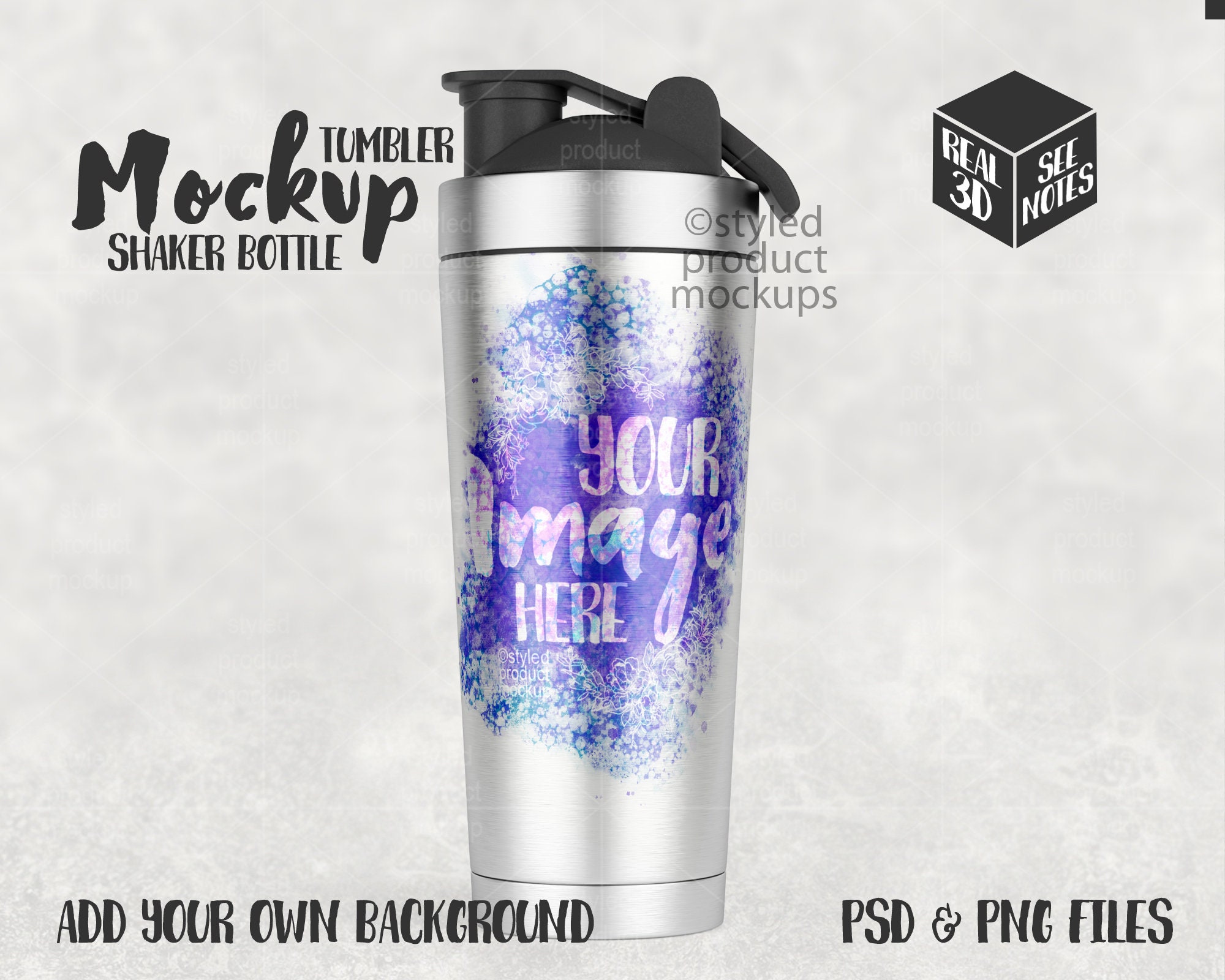 Blender Bottle Mockup - Free Download Images High Quality PNG, JPG