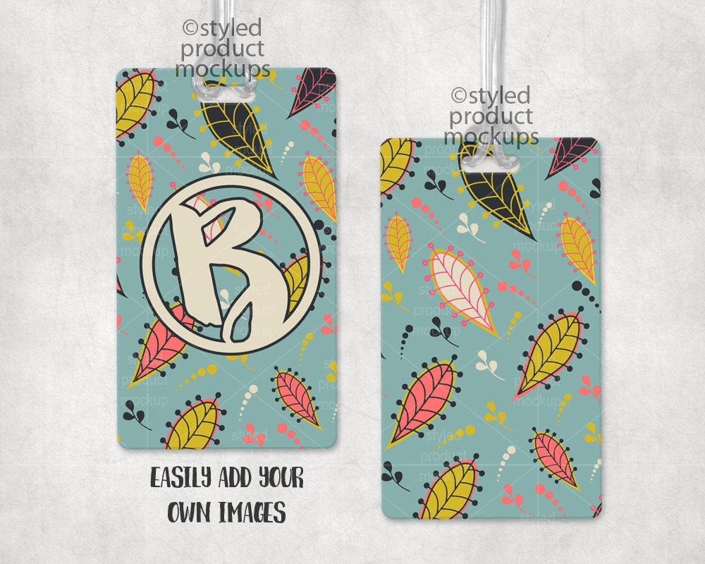 Sublimation Rectangle Luggage Tag With Front and Back View Etsy